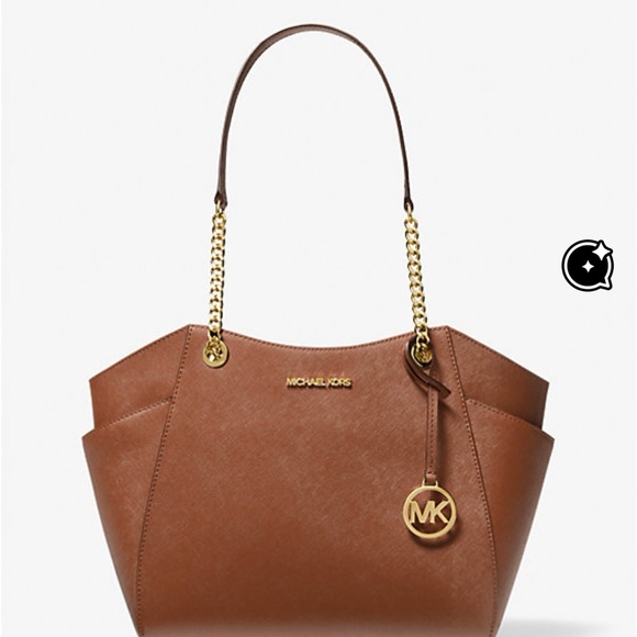 New MICHAEL KORS Jet Set Large Saffiano Leather Shoulder Bag - Picture 1 of 16